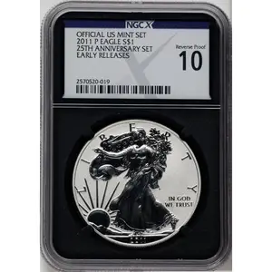 Modern Bullion Coins (2011<SET> 25th Anniversary Silver American Eagle Five-Piece Set, PR)
