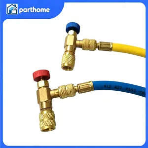 2PCS R410 R22 Refrigerant Service Charging Shut off Adapter Control Valve HVAC