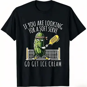 Funny Shirts For Men Women Pickleball Player Paddleball Lover T-Shirt Pickleballer Tshirt Gift for Her Him Menswear Top Outdoor
