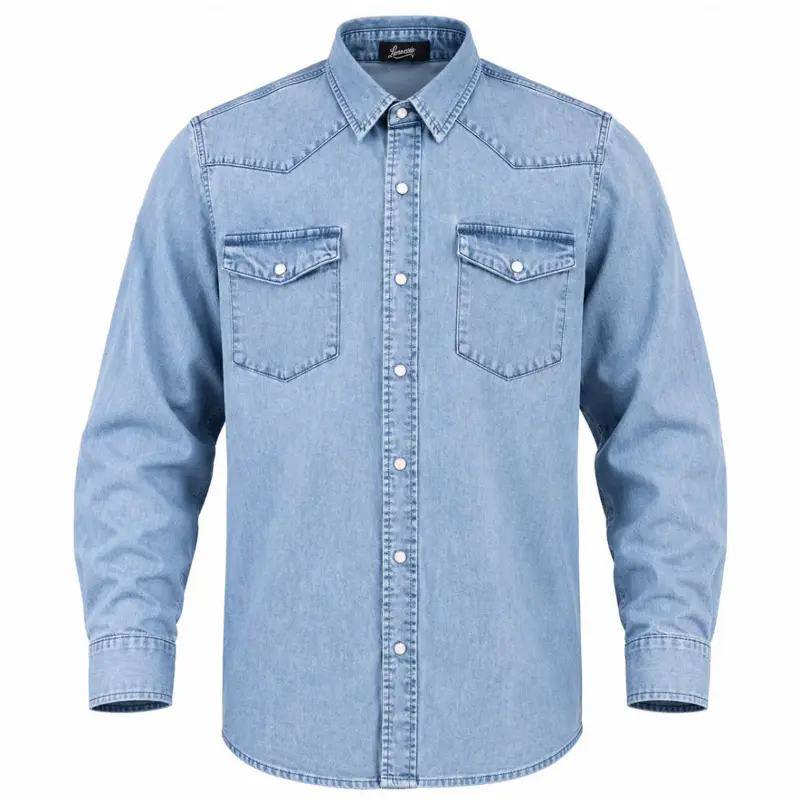 Relaxed Denim Work Shirt