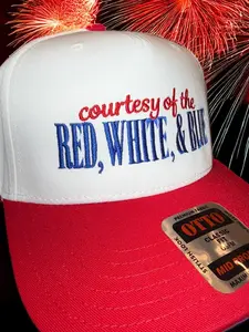 4th of July Baseball Cap, Courtesy of the Red, White, and Blue Baseball Cap