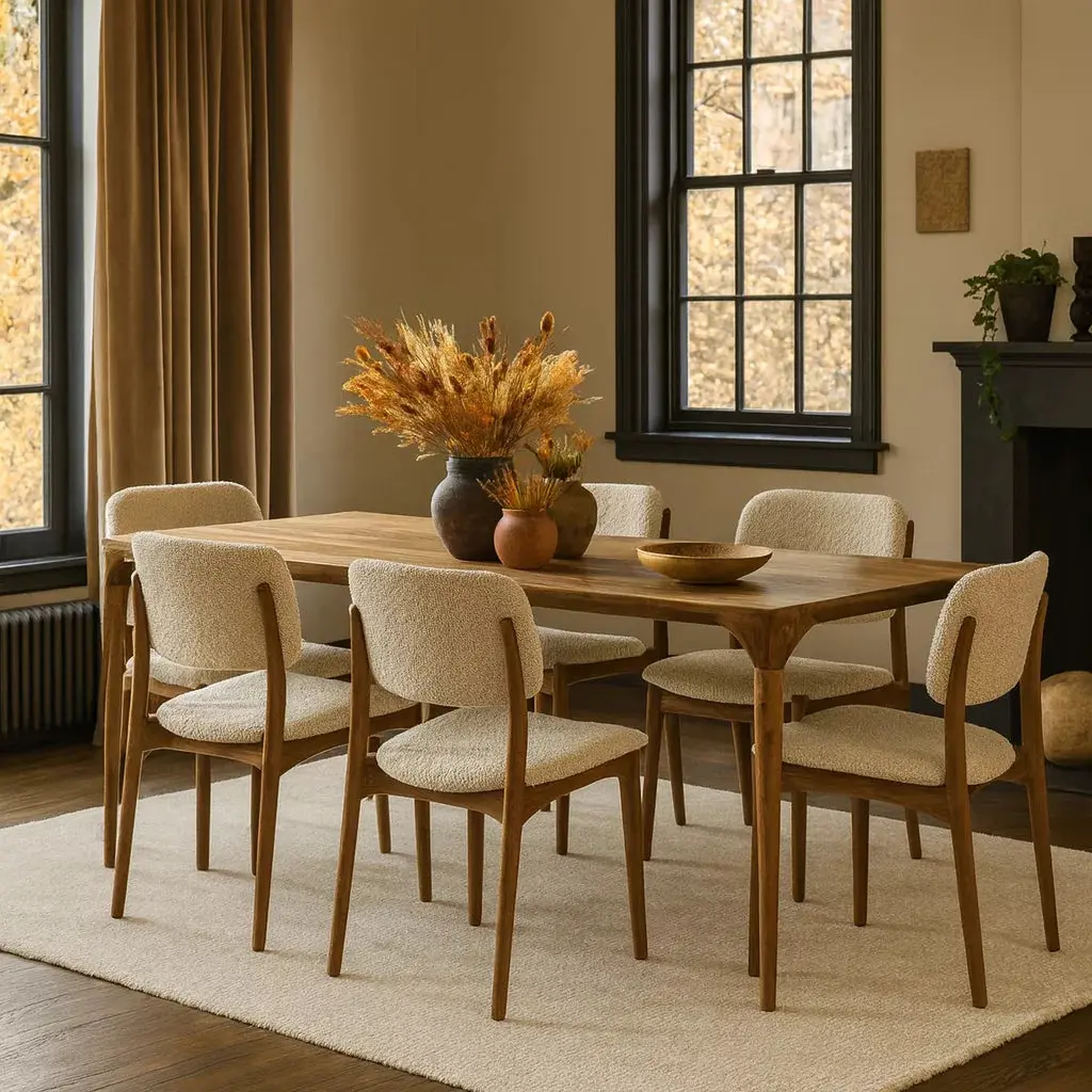 Oslo Solid Walnut Dining Table - Modern Scandinavian Design