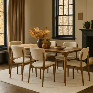 Oslo Solid Walnut Dining Table - Modern Scandinavian Design