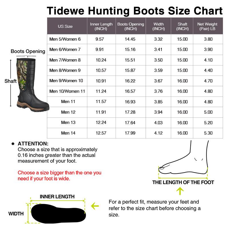 [Amazing Offer] TIDEWE Hunting Boots Snake Proof for men, Waterproof Insulated Warm Rubber Boots with Steel Shank, 5mm Neoprene Warm Durable Lightweight Outdoor Boots, Durable Work Boots for Farming Gardening Fishing men s boots work boots for
