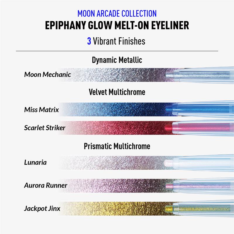 Kaleidos Epiphany Glow Melt-On Eyeliner | Multichrome, Waterproof, Long-Lasting, Rave Makeup, Festival Makeup, Cosmetic Gift
