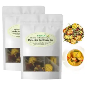 Dandelion Wolfberry Tea - Kidneys & Liver Health Tea, Seven Herbal Ingredients Natural Blend, Dandelion Chinese Wolfberry Tea Bags Organic Fathersdaygift Healthy