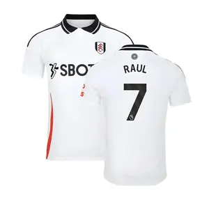 Unisex Soccer/Football Fulham/Mexico Team Raúl Jiménez Premier League 2025/26 Home/Away Replica Jersey
