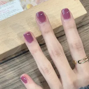Wm-24 Piece Gelato Grape Nail Art Kit, Lavender Dreamy High-Quality Wearable Nail Polish Set, Perfect for Stylish Manicures