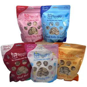 5 Bags Bundle: Spunky Pup Everyday Dog Treat Biscuits  - All Natural Baked Biscuits Snack, 10 oz (5 Flavor)