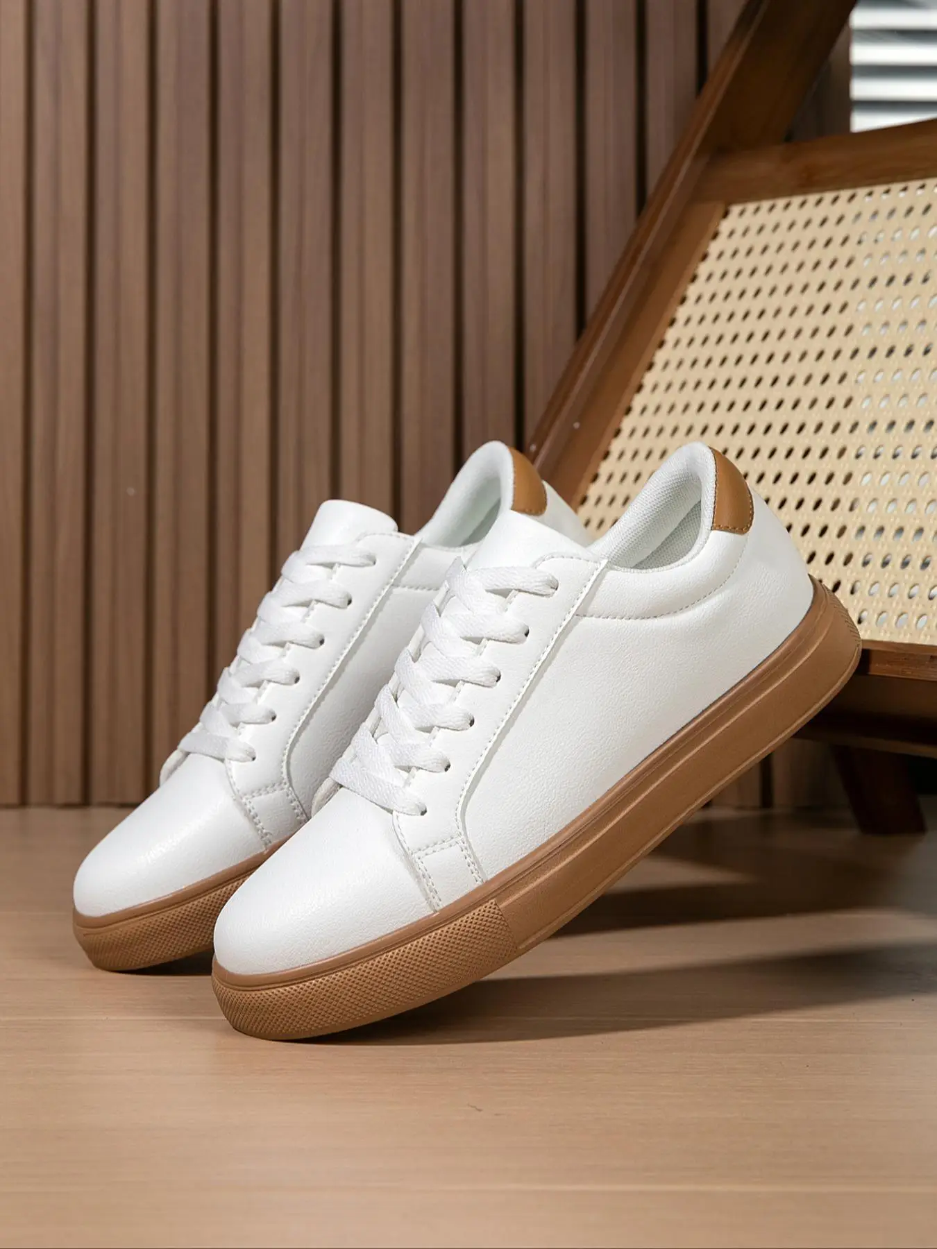 Colorblock Mens Sneakers, Low Top Workout Sneakers, Running White Sneakers, Boy Athletic Sports Shoes, Breathable Non-slip Skate Shoes, Commuter Footw