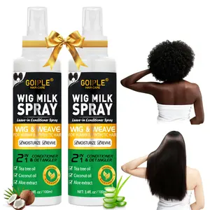 Goiple Wig Milk Spray 3.4 fl oz Leave-In Conditioner Spray for Synthetic Hair, Hydrates & Replenishes Haircare Moisturizing Tea Tree  Coconut Aloe