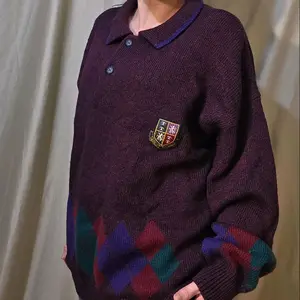 1980s Gap Wool Argyle Sweater