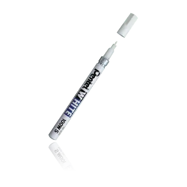 White Pen - ACMI Certified Fine Point Marker, Skinny Marker, Office Stationery Correction Pen for Computers & Office Writing Needs