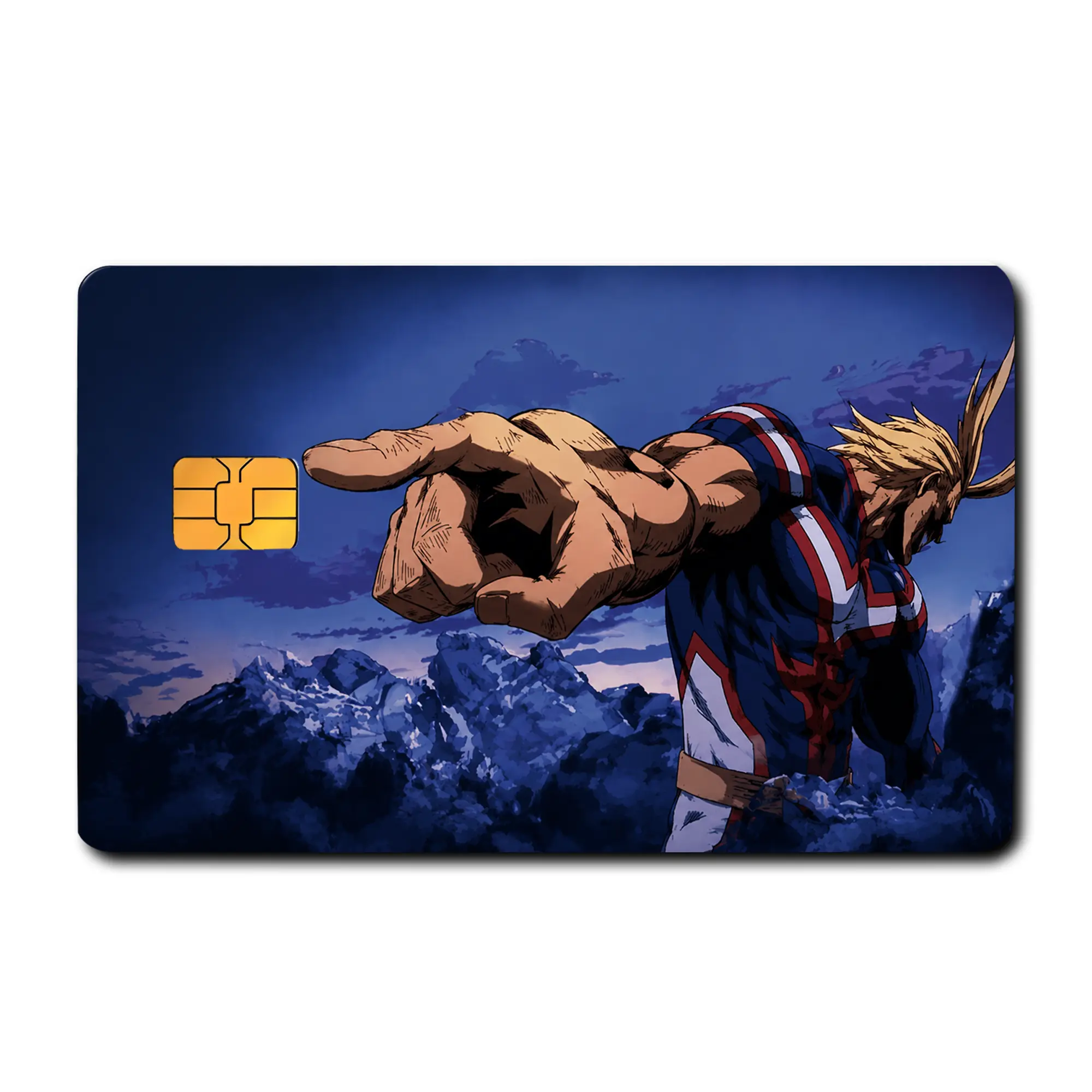 My Hero Academia Credit Card Skin Sticker, Bakugo - Deku - Shoto - All Might Pre-Cut Anime Hero Decal Cover, Standard Size Wrap with Vibrant Character Design for Small Chip Credit Cards