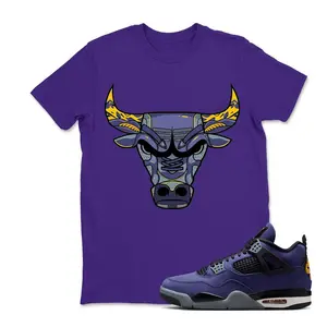 BULL! , lakers 4s Graphic T-Shirt , Shirt To Match sneaker Streetwear Graphic Shirt Men Women