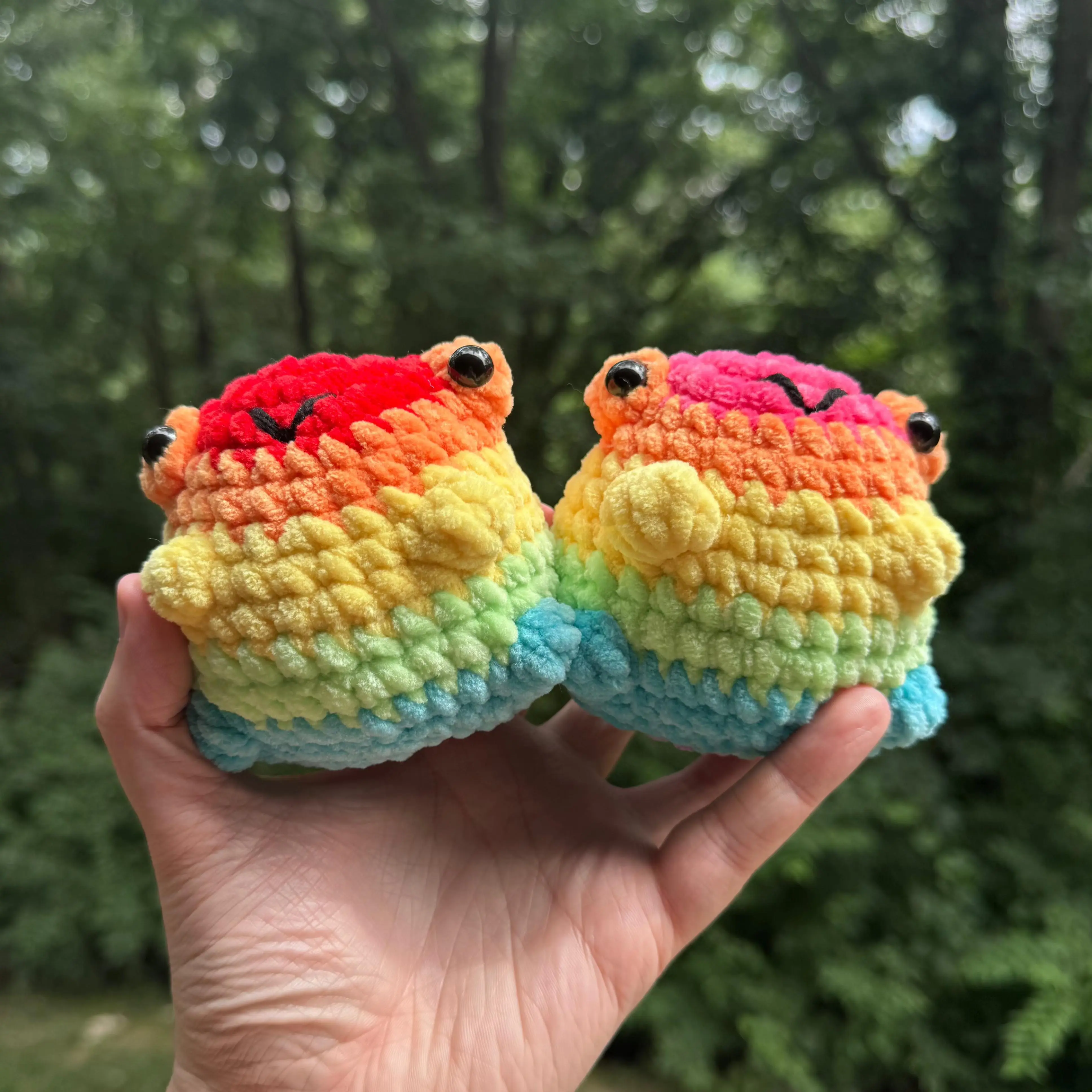 Cheeky Rainbow Frog Plushie