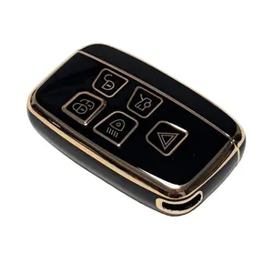Soft Durable Tpu Car Key Protection Case Car Key Accessory for Land Rover Range, Ideal Fit for Evoque Sport Velar Discovery Lr4, for Jaguar Models Included