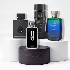 Lattafa Asad Elixir EDP 100ml + Rasasi Hawas Atlantis EDP 100ml + Armaf Club De Nuit EDT 105ml + Afnan 9PM EDP 100ml - 4x100ml Fragrance Bundle - Mens Cologne Bundle