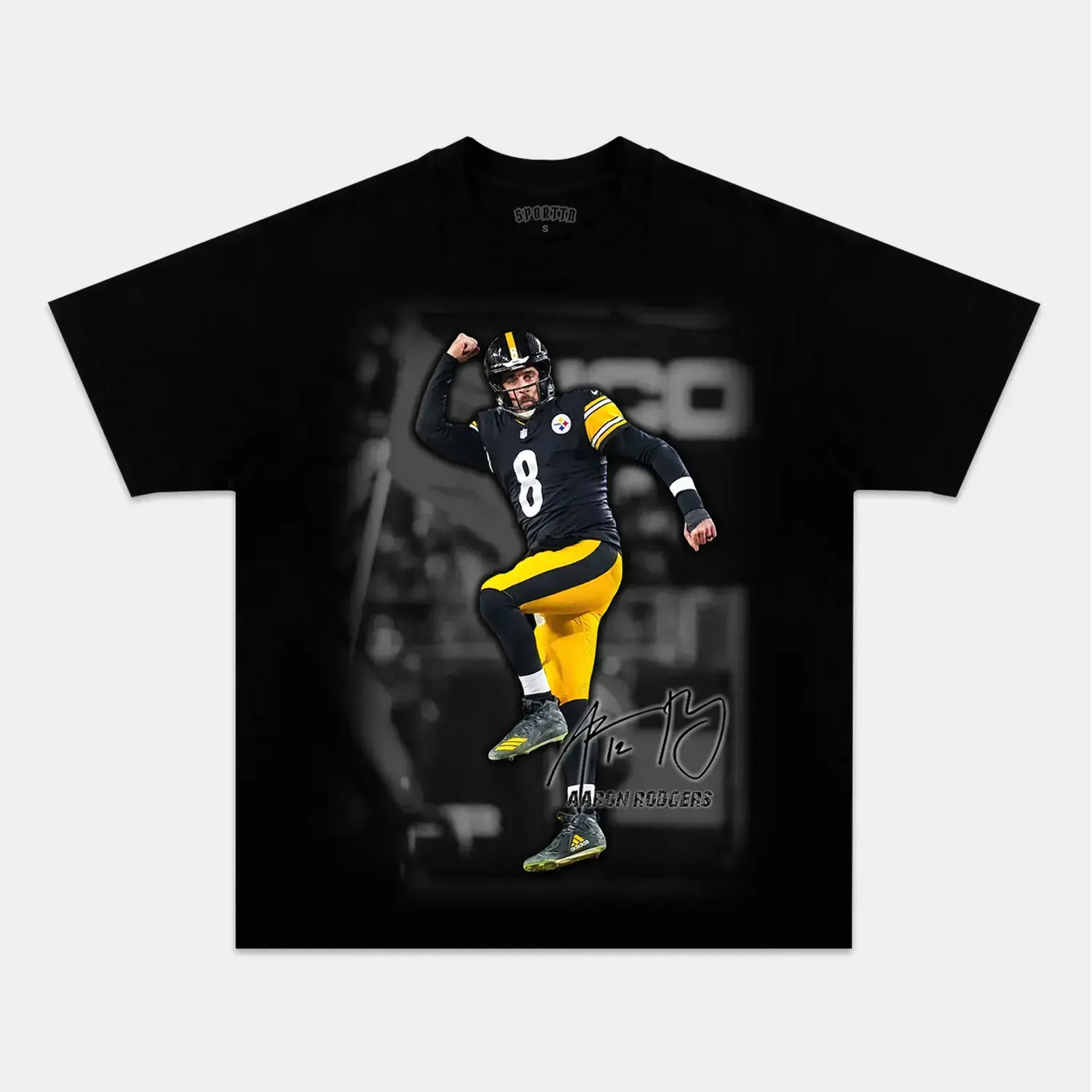 Aaron Rodgers Inspired Vintage Football Graphic T-Shirt, Retro Streetwear Sports Tee, Football Culture Apparel