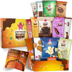 Midi International Snack Box | Premium Exotic Foreign Snacks | Unique Snack Food Gifts Included | Try Extraordinary Turkish Snacks | Candies from Around the World | 12 Full-Size + 1 Bonus Snacks