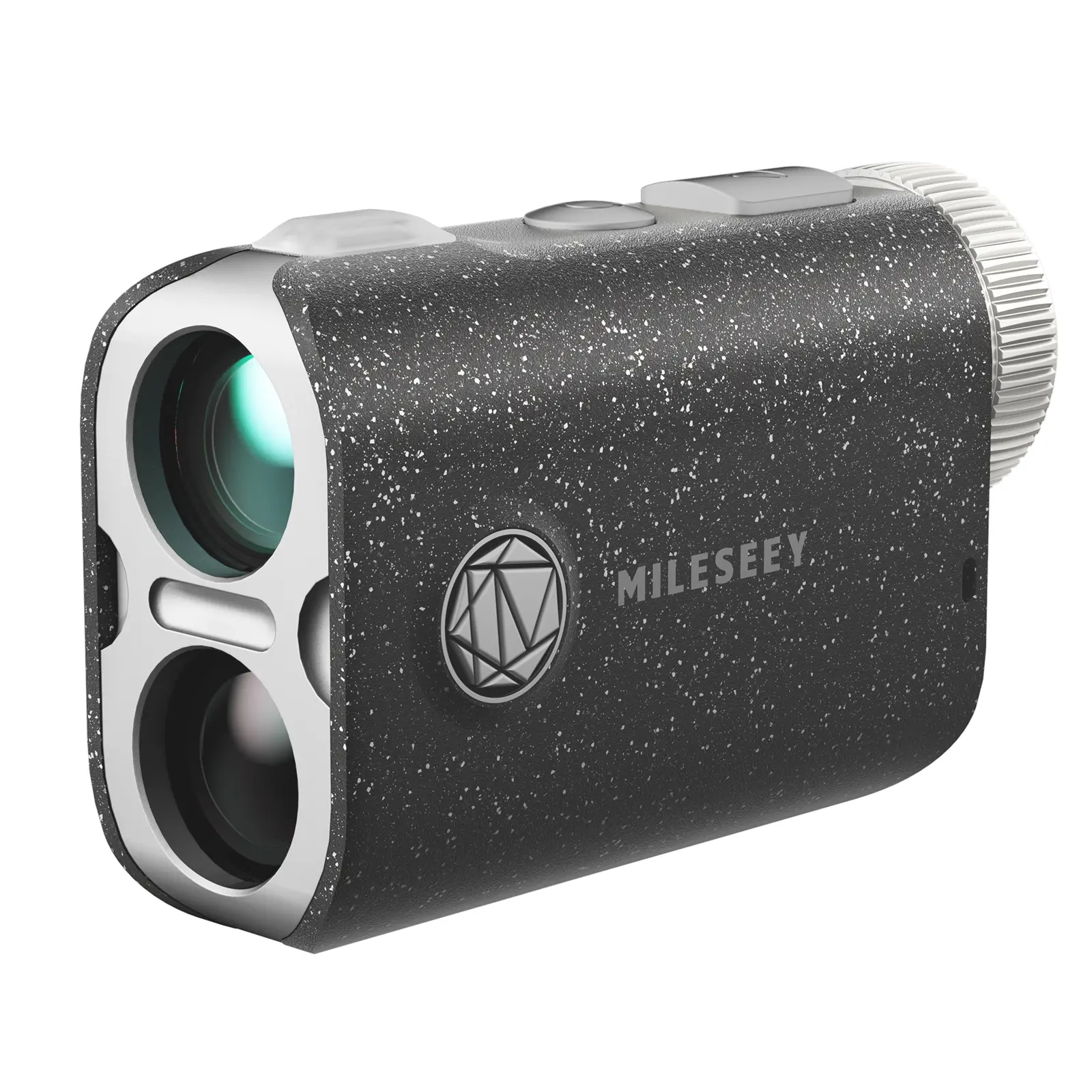 Mileseey PF1 Golf Rangefinder with Slope On/Off Function, P2P , 0.1s Flag Lock Pulse Vibration, IP65 Waterproof, Measures up to 1000 Yards, OLED Dual Color Display, Black Exterior.