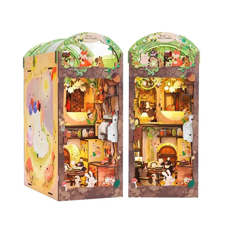 Book Nook - Mole's Apartment Miniature Dollhouse Kit by Wizardi F07M5-38-DY01
