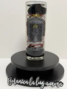 Veladora Santa Muerte Black Esoteric Ingredients for Protection Against Evil Wishes and Envy Special Formula