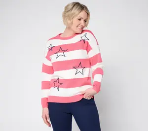 Liberty Belles by Kim Gravel Stars and Stripes Summer Sweater