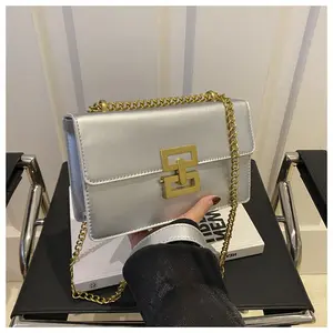 Crossbody Bags for Women Chain Shoulder Bag Evening Purse Faux Leather Handbag Satchel Purse with Adjustable Strap