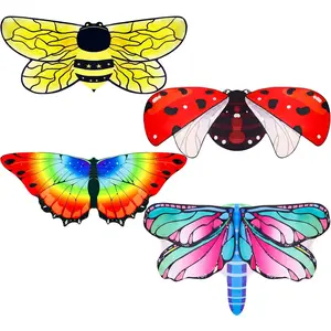 P-CPA08     Toddler-Kids Butterfly-Wings-Costume for Girls Dress-Up Bee-Ladybug-Costume as Boys Play Party Toys Dragonfly Gifts