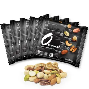 ROASTERY COAST Original Mixed Unsalted Dried Snack Variety Pack - 7-Nut, High Protein, Natural, Fiber-Rich, Walnut-Infused, Macadamia-Infused, Vitamin-Boosted 1 oz Individual Packs