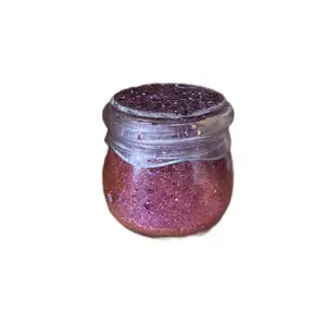 Resin Glitter Jar - Pink Sparkle Trinket Box with Sparkling Pink Glitter Inside