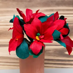 Totomoxtle Nochebuena Flower Bouquet