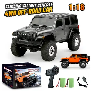 C8801 1/18 Full Scale RC Rock Crawler RC Truck 4x4 Off Road Remote Control Car 3 Speed Adjustment 370 Brushed Motor With Led Light Hobby Toy For Adult 12km/h