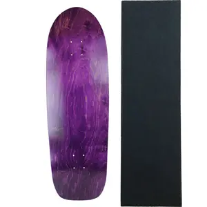 Moose Old School Deck 10" x 33" Stained Purple with Griptape