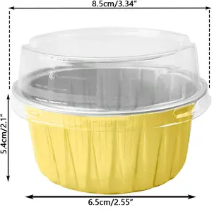 50 Pcs Egg Tart Foil Pans! Food-Grade Non-Stick for Easy Home Baking – Time-Saving Star for #AirFryerRecipes #FoodieMustHaves