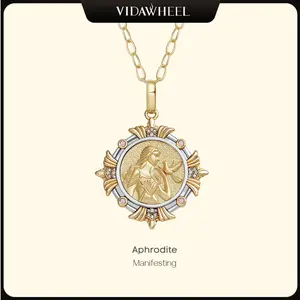 Vidawheel Aphrodite Manifestation Necklace | For Desire, Connection & Self-Worth | A Love & Beauty Energy Necklace for Her | Aphrodite Goddess Jewelry