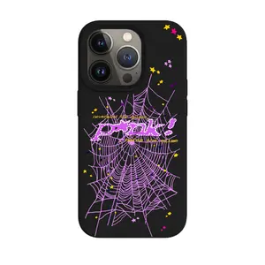 Pink Spider Phone Case Aesthetic Tough Protective Cover Compatible with iPhone 11-17 Pro Max/Plus and Samsung Galaxy S23-25