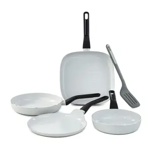 BergHOFF Leo Glints 5-Piece Ceramic Nonstick Cookware Set