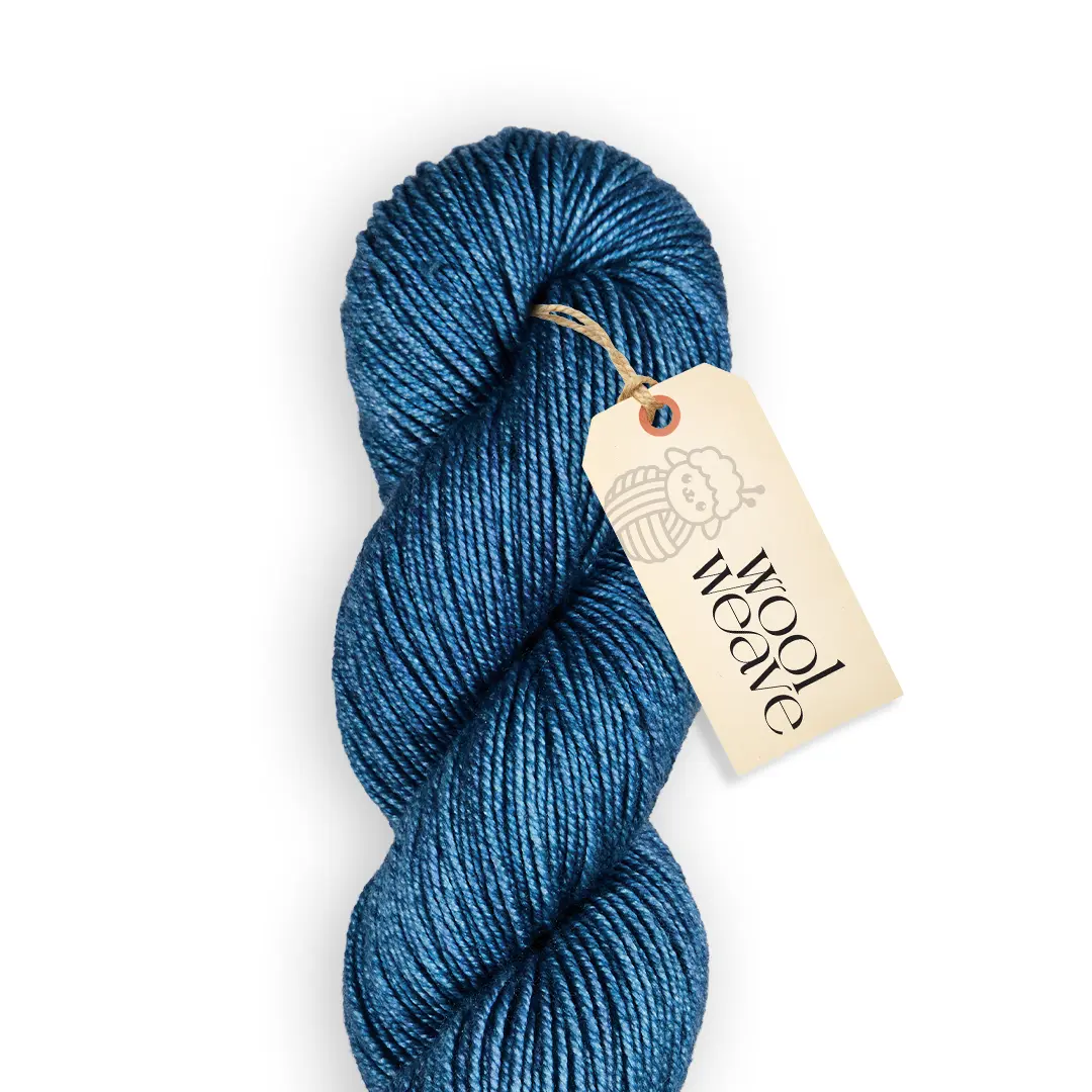 Woolweave Merino Silk Yarn - Hand Dyed Luxury 75% Merino Wool 25% Silk Blend, DK Weight, 100g, 200 yds - Soft, Shimmering Elegant Yarn for Knitting, Crocheting