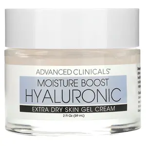 Advanced Clinicals Moisture Boost Hyaluronic, Extra Dry Skin Gel Cream , 2 fl. oz. (59 ml)