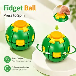 Push Rotate Fidget Ball 3D Spiral Stress Relief Toy for Kids Adults ADHD Anxiety Pocket EDC Fidget
