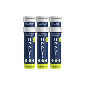 Uppy! Original Electrolyte Drink Mix Tablets 6-Pack – Jet Lag & Daily Hydration Lemon-Lime