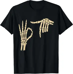 100% Cotton 67 Meme 6 7 Skeleton Halloween Six Seven Gen Alpha  T-Shirt