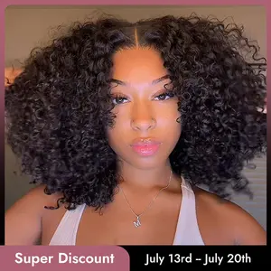 [Summer Sale] Wiggins Hair Short Curly Wigs 7x4 Pre Cut Ready To Go Glueless Wigs Ready To Wear Human Hair Beginners Friendly 13x4 Lace Frontal Wigs Pre Plucked Wigs Pre Bleached Wig #weeklydeals #DealsForYouDays