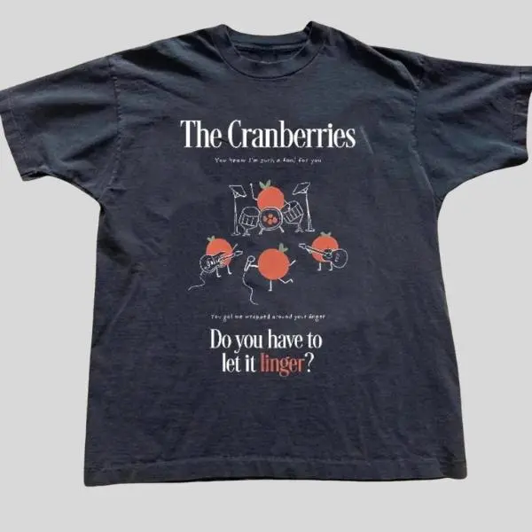 The Cranberries Unisex T-Shirt Vintage 90S Alternative Rock Tee Retro Band Aesthetic Shirt