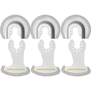 6 count  Oscillating Tool , Multi Tool Mortar    Precise for Grout Removal and Soft Tile Cut