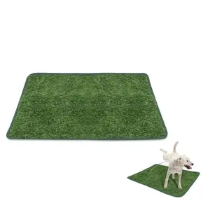 Reusable Artificial Grass Dog Pee Pad Indoor Outdoor Puppy Training Lawn Mat for Small Pets