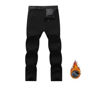 Men��s Waterproof Insulated Softshell Pants with Zippered Pockets for Cold Weather Hiking Winter Snow Skiing Climbing & Thermal Jogging Trousers