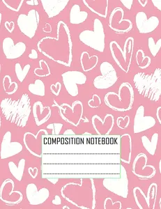 Composition Notebook:: Harts print ,five star customizable interactive composition book, college ruled
